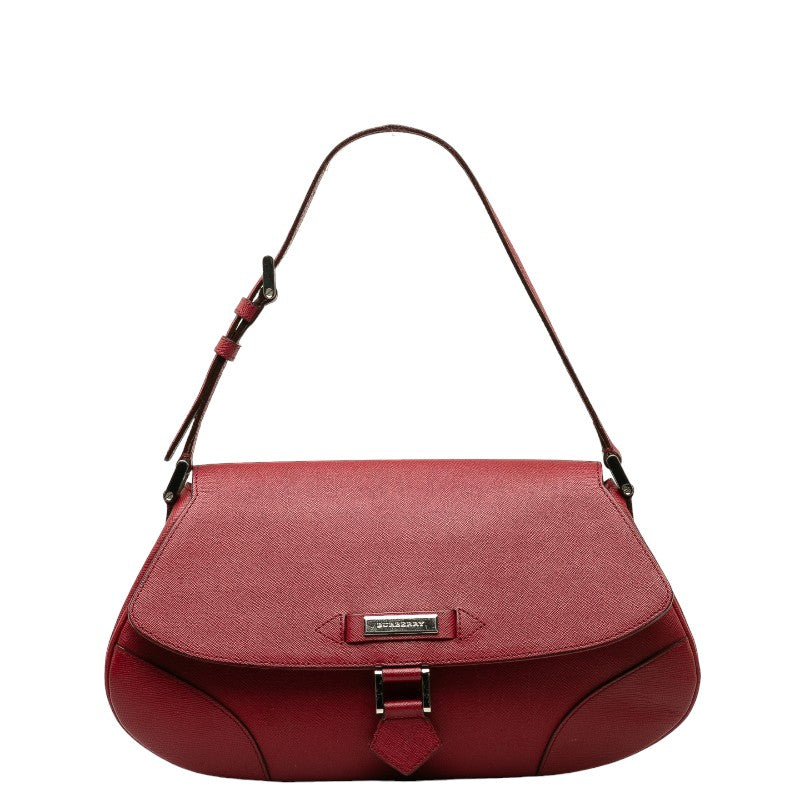 Burberry Red Leather Shoulder Bag