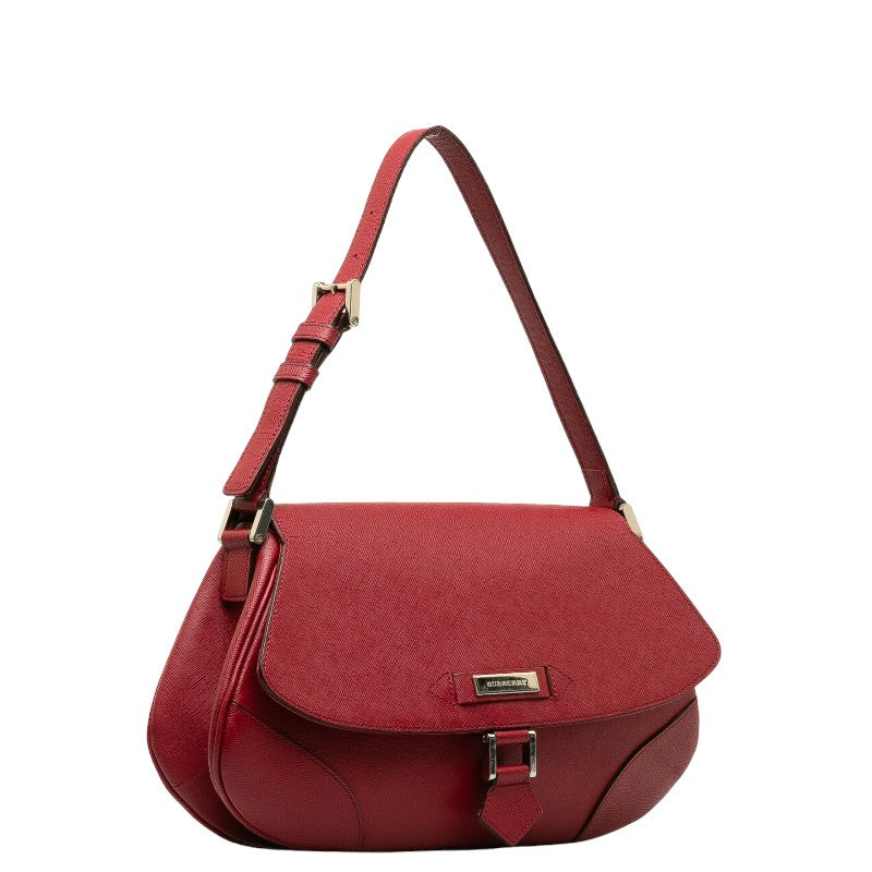 Burberry Red Leather Shoulder Bag