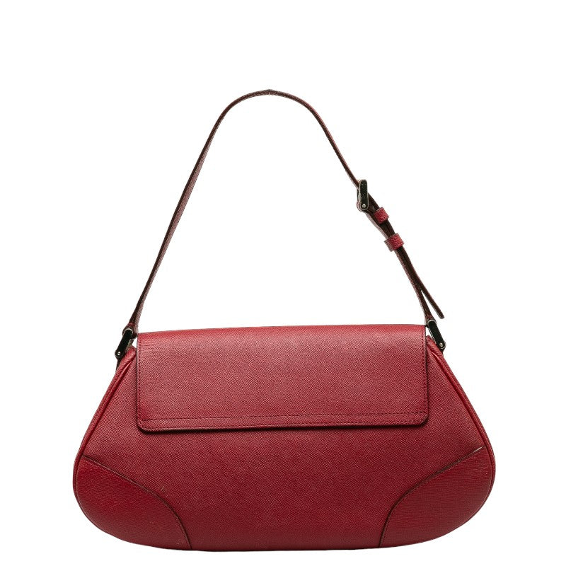 Burberry Red Leather Shoulder Bag