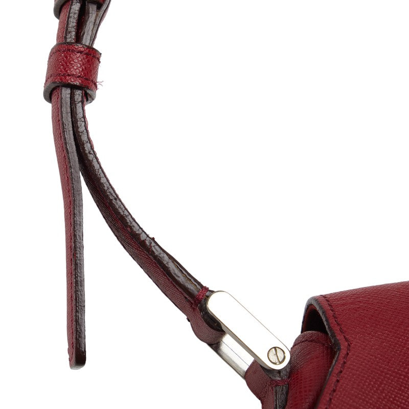 Burberry Red Leather Shoulder Bag