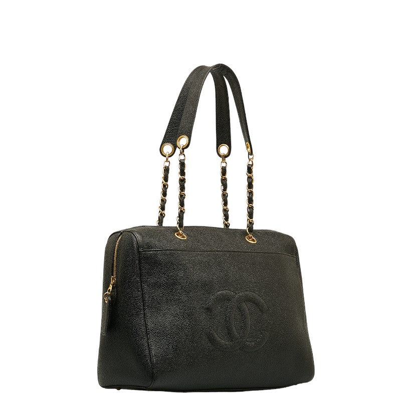 Chanel Caviar Skin Tote Bag Black