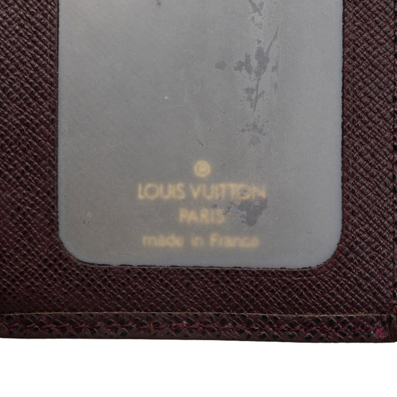 Louis Vuitton Taiga Porte 2 Carte Vertical Pass Case M30496 Brown Leather