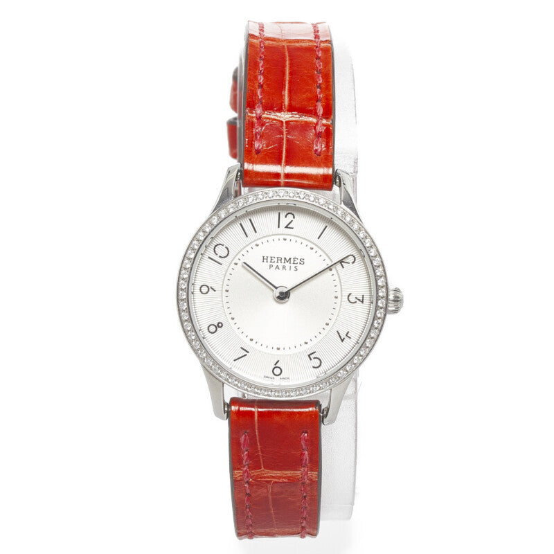 Hermes Slim de Diamond Bezel Watch