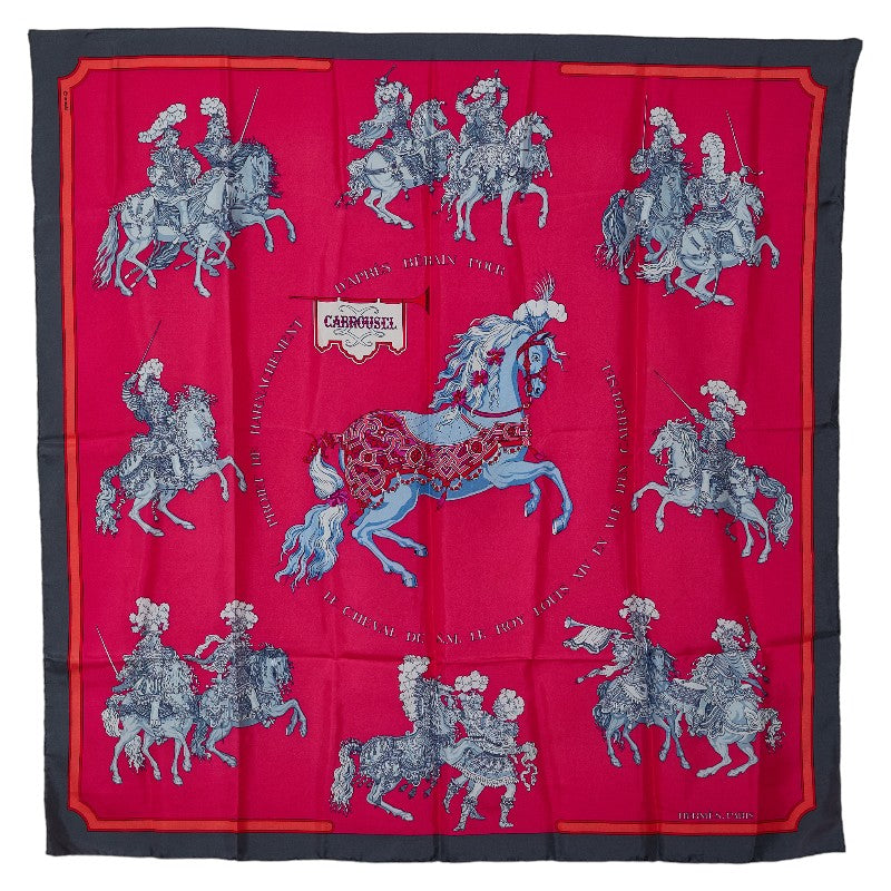 Hermes Carre 90 Carrousll Silk Scarf