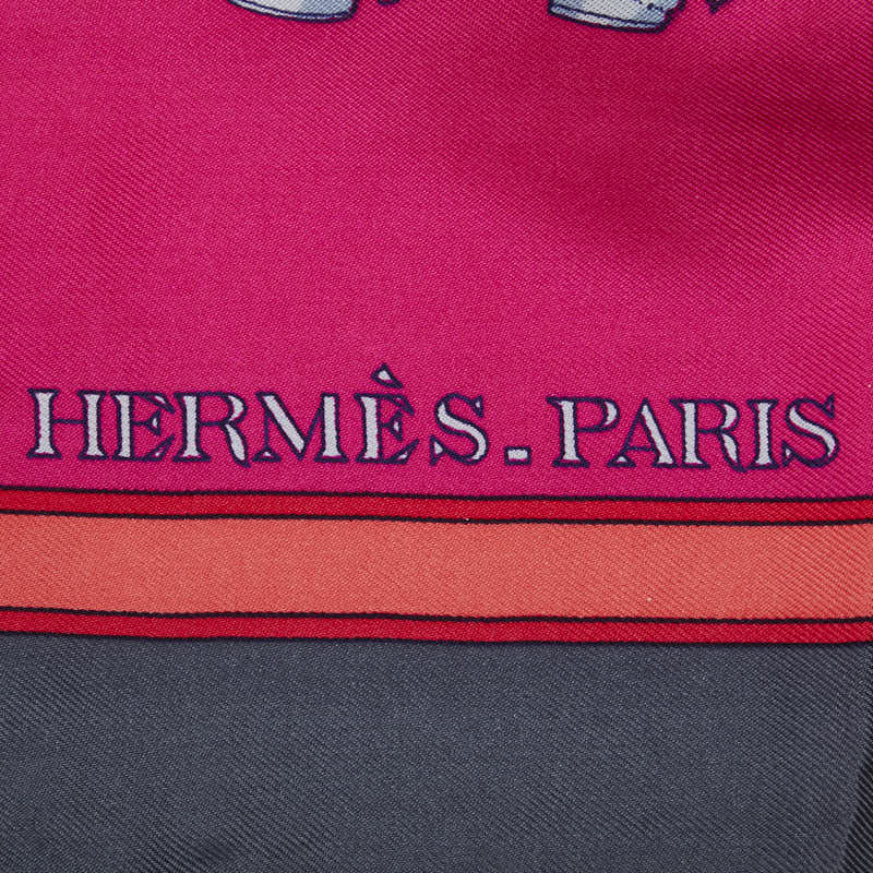 Hermes Carre 90 Carrousll Silk Scarf