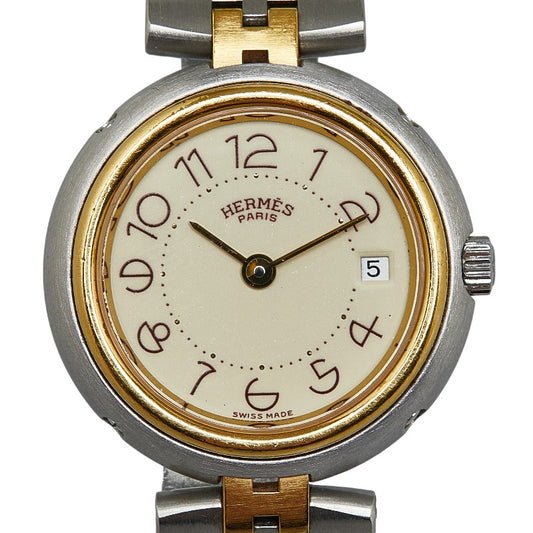Hermes Quartz Ivory Dial Ladies Watch