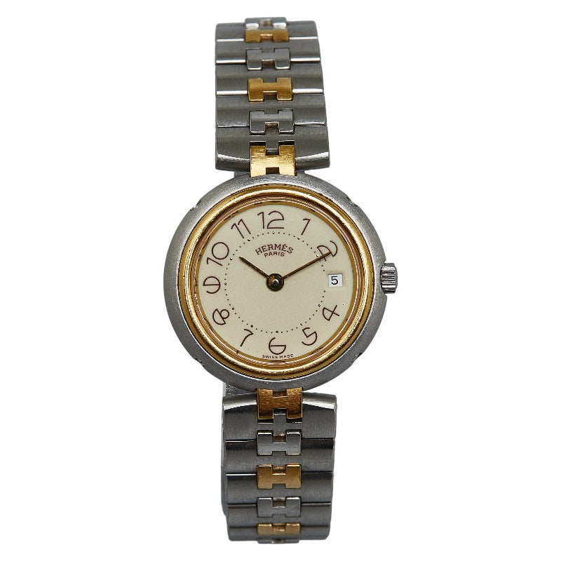 Hermes Quartz Ivory Dial Ladies Watch