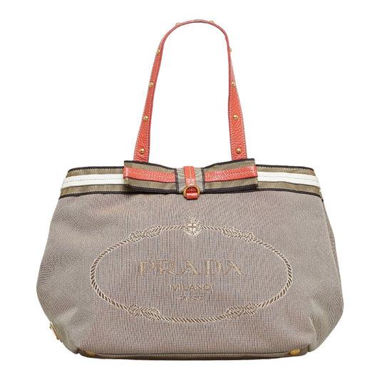 Prada - Logo Jacquard Handbag