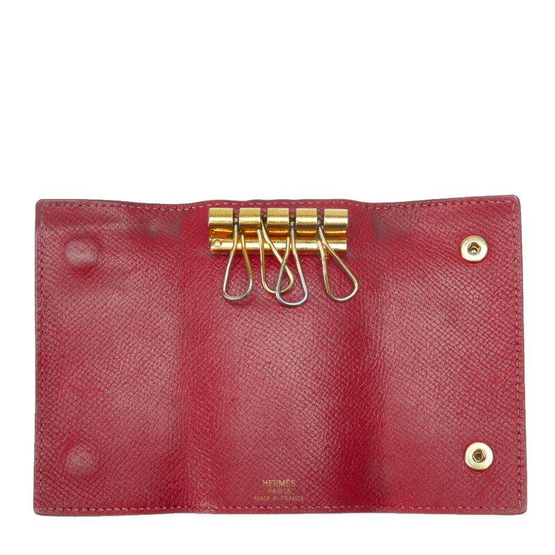 Hermes Key Case Red Leather