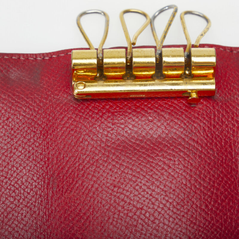 Hermes Key Case Red Leather