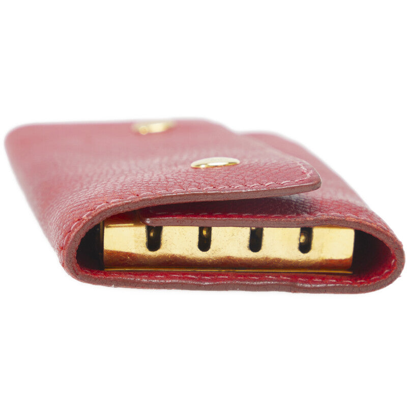 Hermes Key Case Red Leather