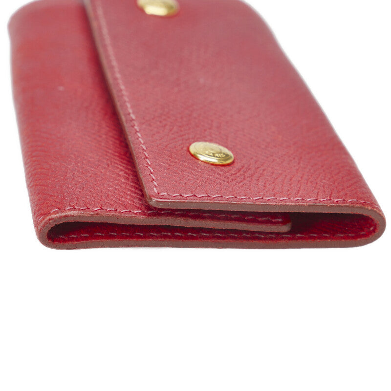 Hermes Key Case Red Leather