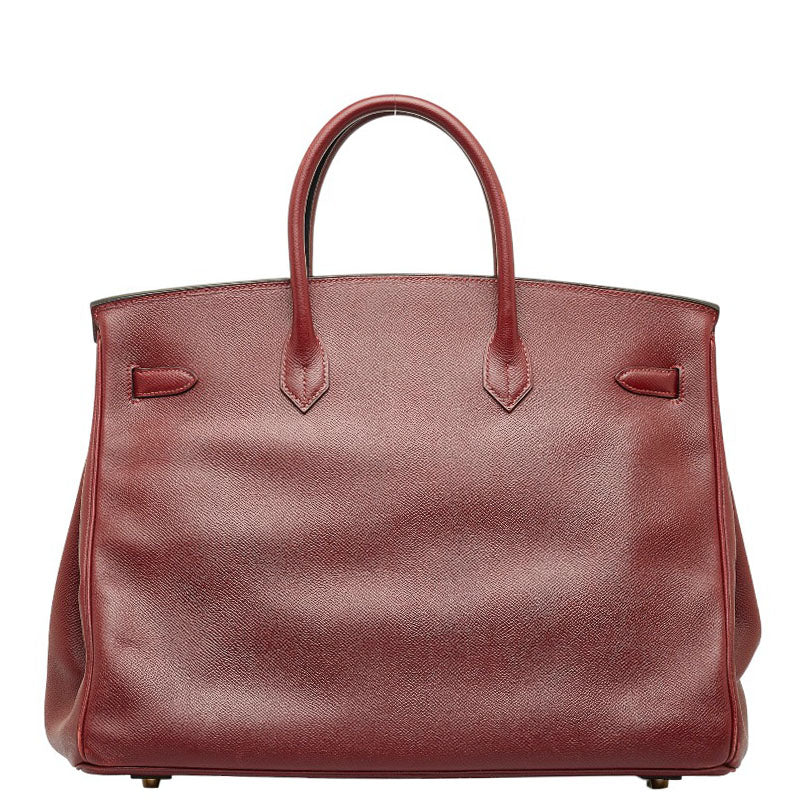 Hermes Birkin 40 Rouge Ashe Handbag