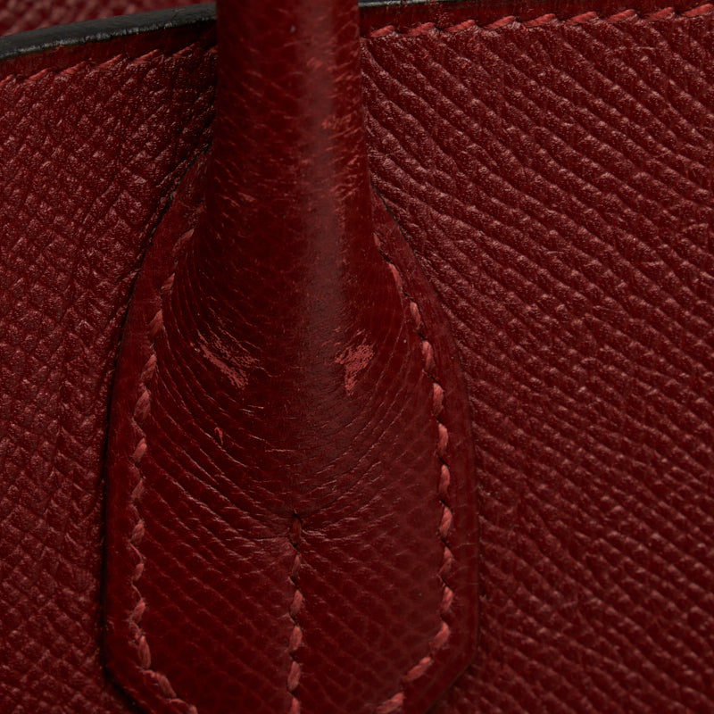 Hermes Birkin 40 Rouge Ashe Handbag