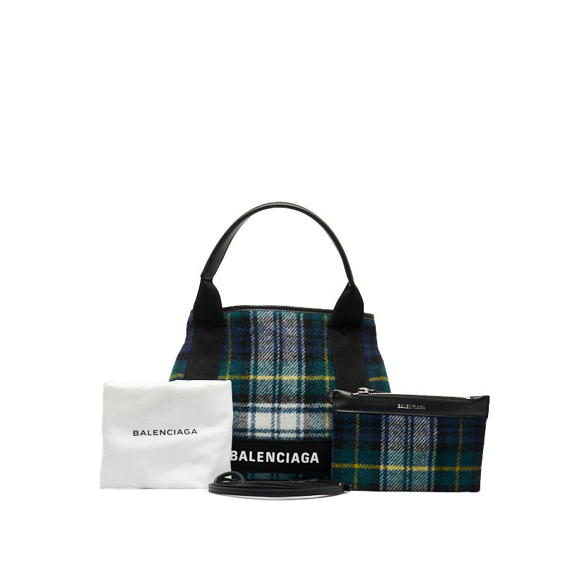 Balenciaga Cabas XS Check Handbag