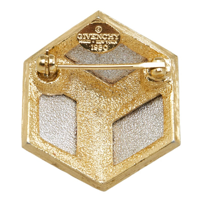 Givenchy Bi-Color Square Brooch