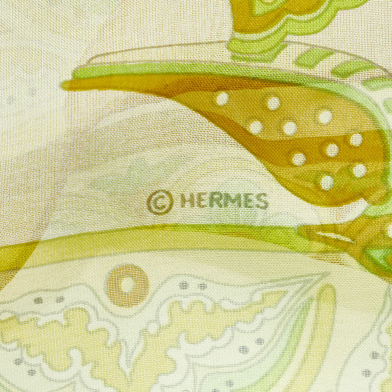 Hermes Carre 90 Ciels Byzantins Byzantine Sky See-Through Silk Scarf