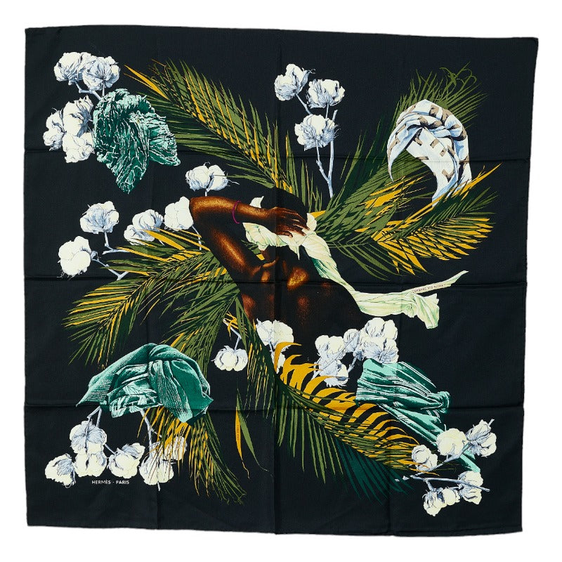 Hermes Carre 90 Turbans Des Reines Princess Turban Silk Scarf