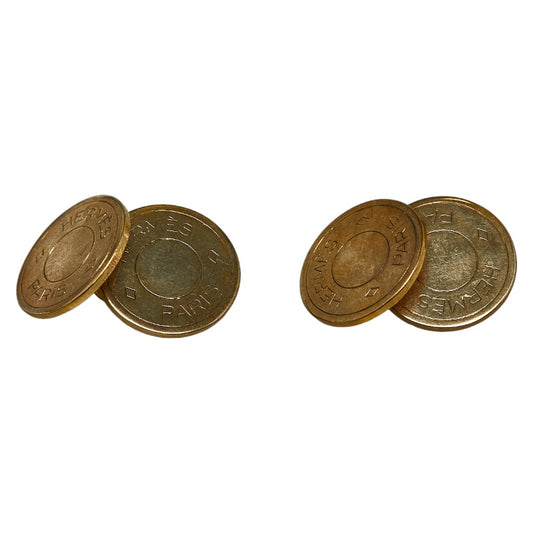 Hermes Gold Plated Men's Cufflinks