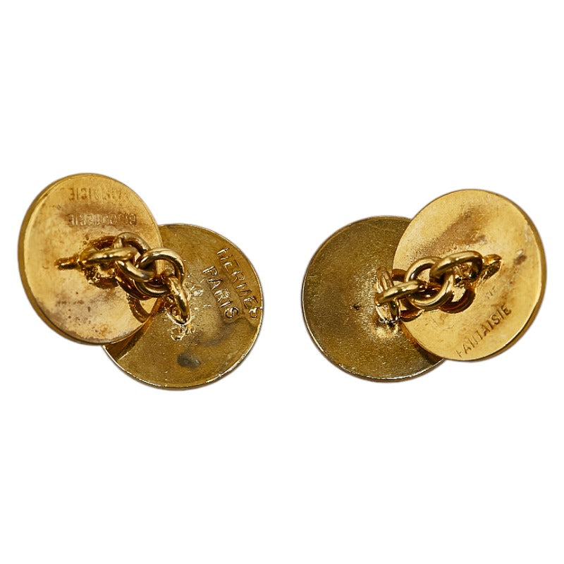 Hermes Gold Plated Men's Cufflinks