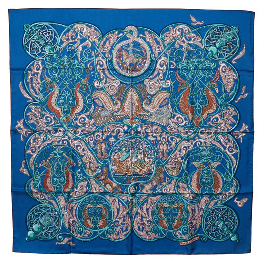 Hermes Carre 90 La Charmante aux Animaux Scarf