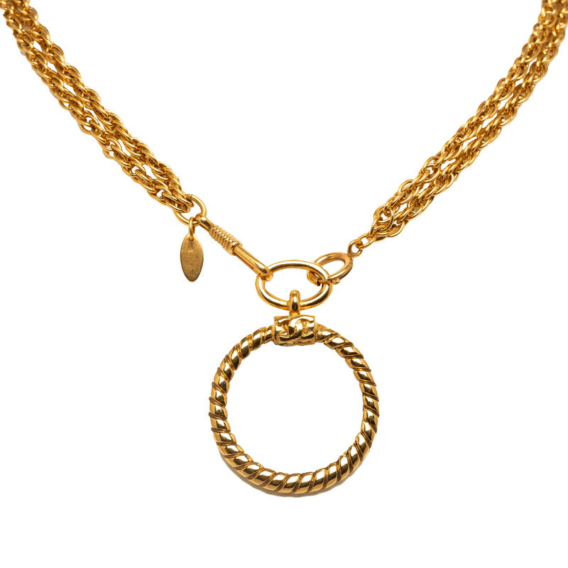 Chanel Double Chain Loupe Necklace