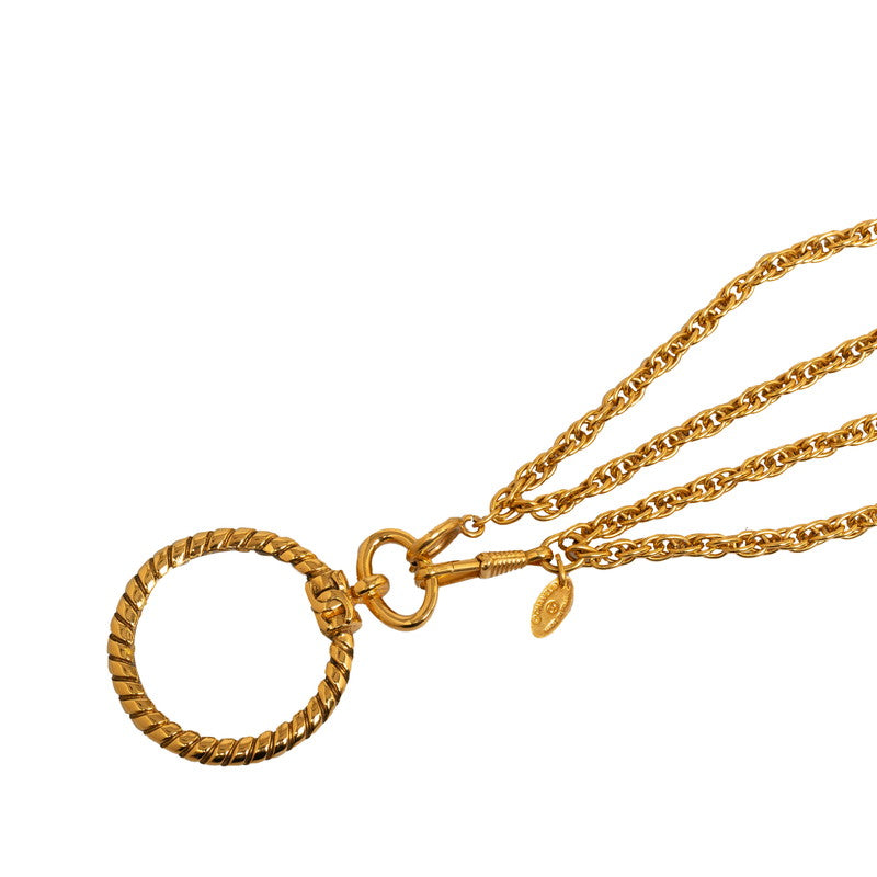 Chanel Double Chain Loupe Necklace