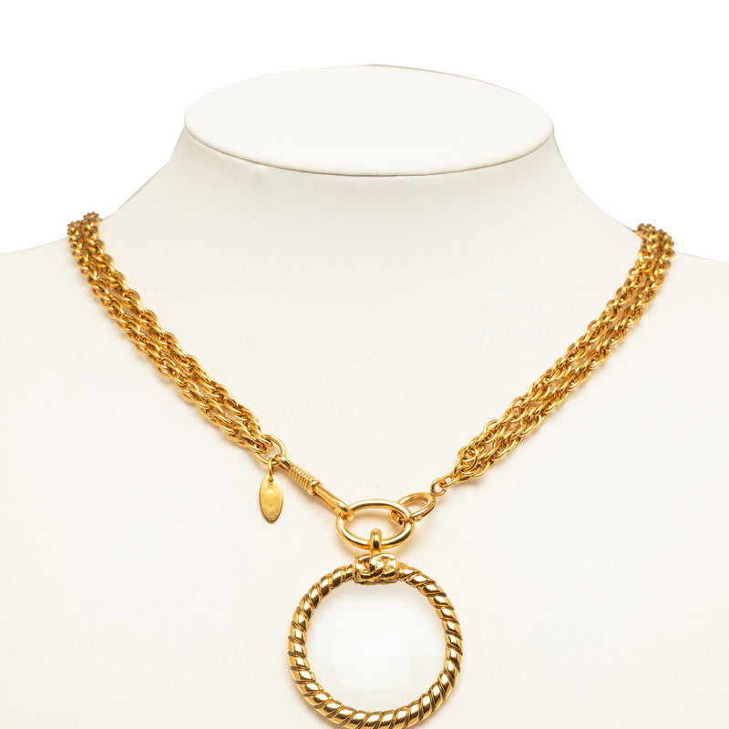 Chanel Double Chain Loupe Necklace