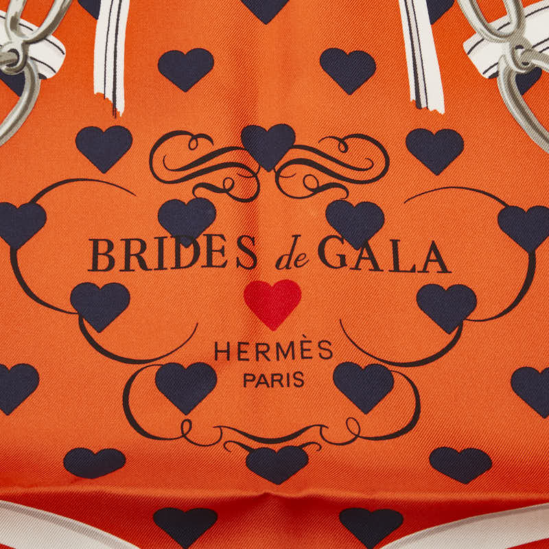 Hermes Carre 90 Brides De Gala Ceremony Bridle Silk Scarf