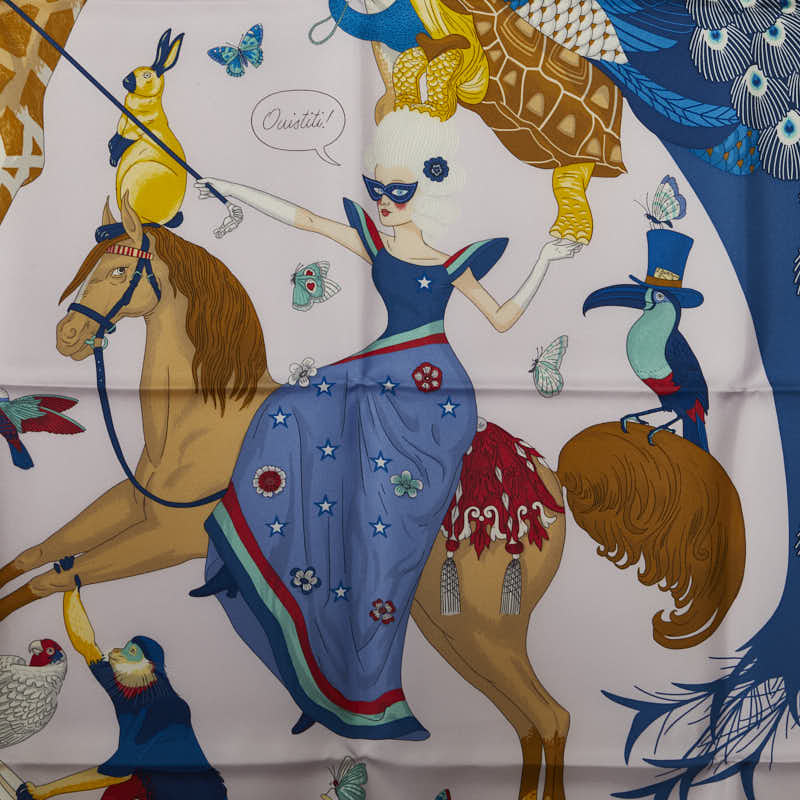 Hermes Carre 90 Hermes Story Silk Scarf