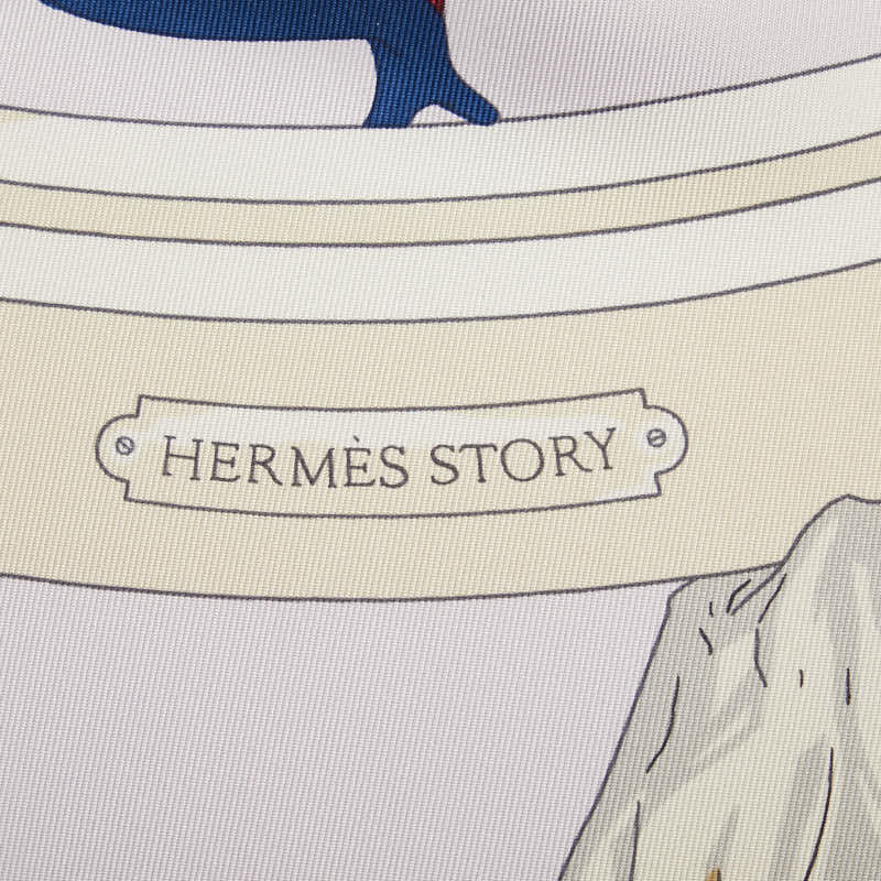 Hermes Carre 90 Hermes Story Silk Scarf