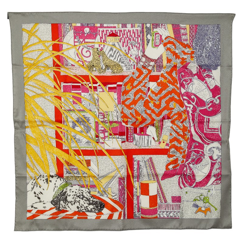 Hermes Carre 70 Rendez Vous Chez Silk Scarf