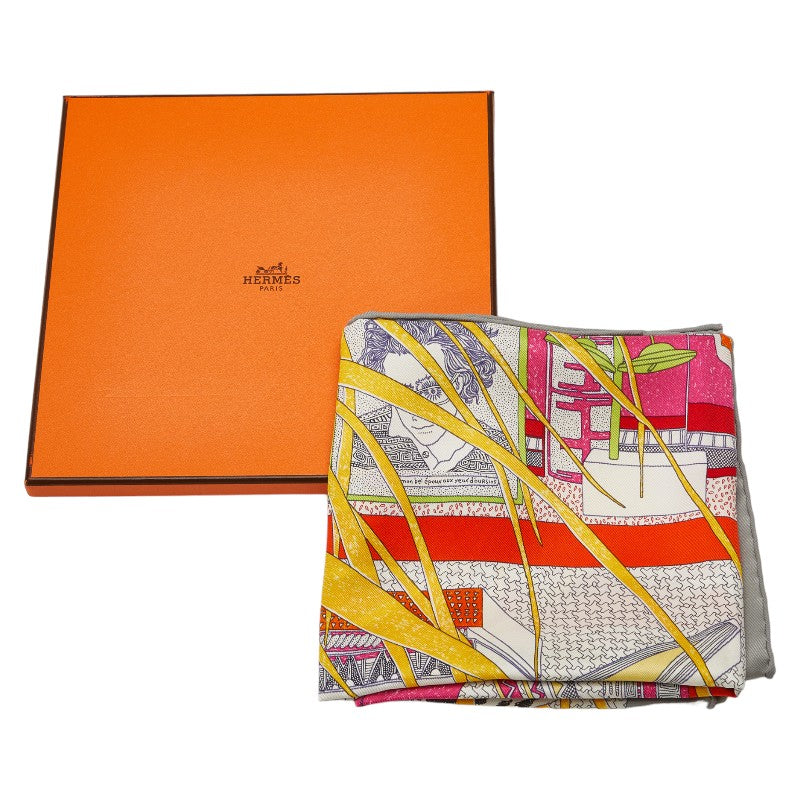 Hermes Carre 70 Rendez Vous Chez Silk Scarf