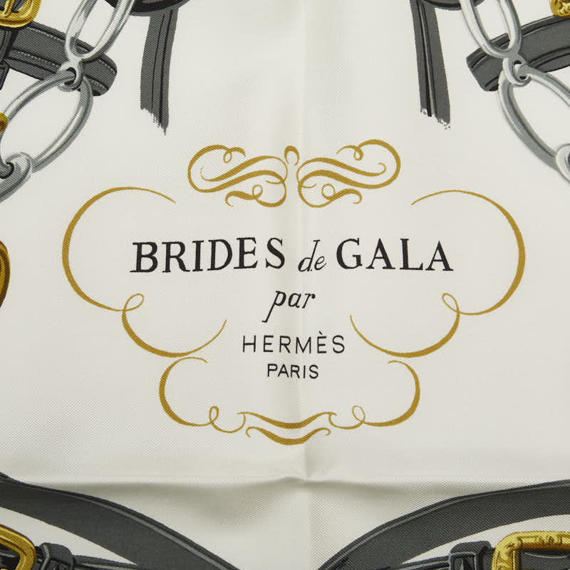 Hermes Carre 90 Brides De Gala Ceremony Bridle Silk Scarf