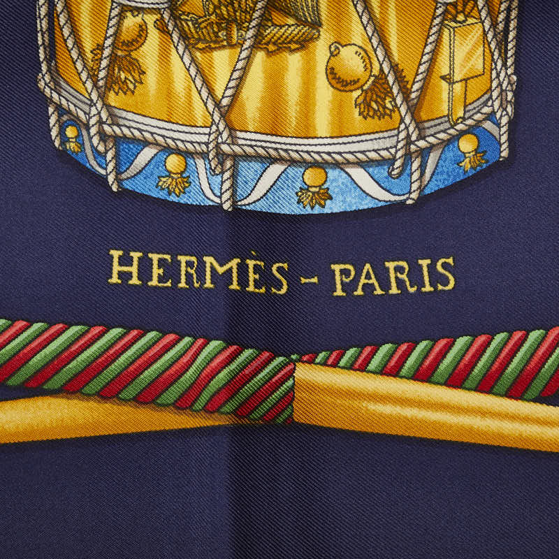 Hermes Carre 90 Les Tambours Tambour Drum Silk Scarf