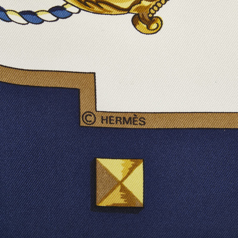 Hermes Carre 90 Les Cles Key Silk Scarf