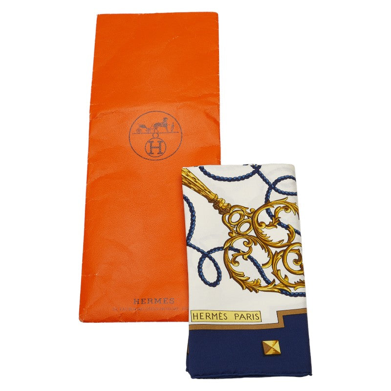 Hermes Carre 90 Les Cles Key Silk Scarf