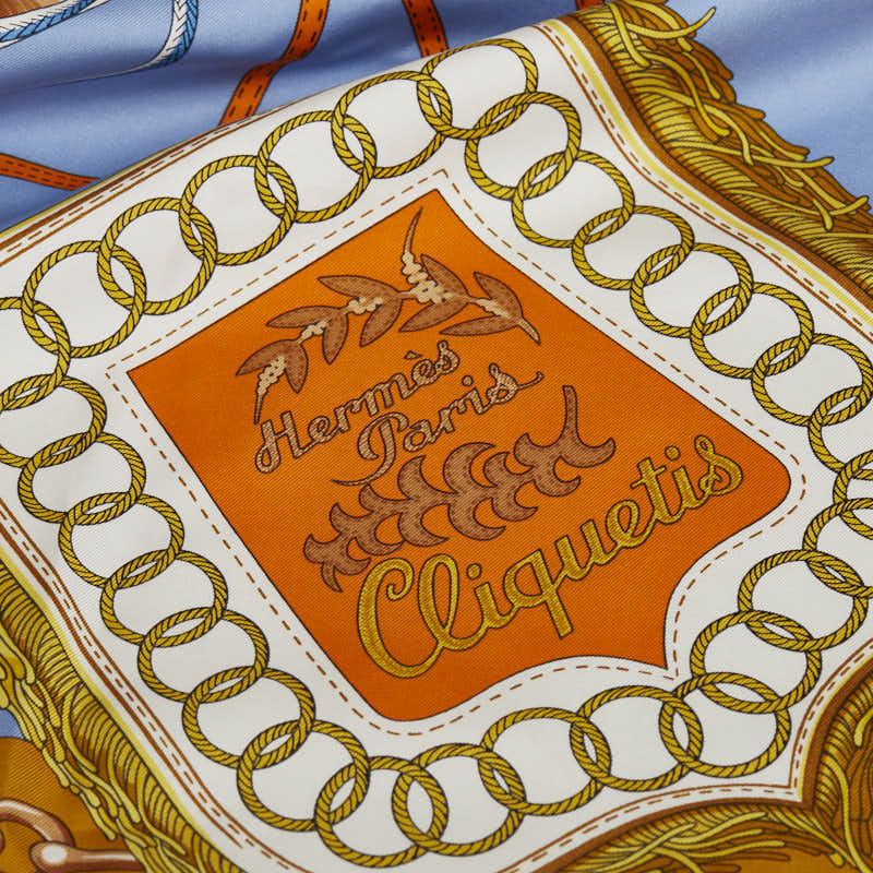 Hermes Carre 90 Cliquetis Silk Scarf