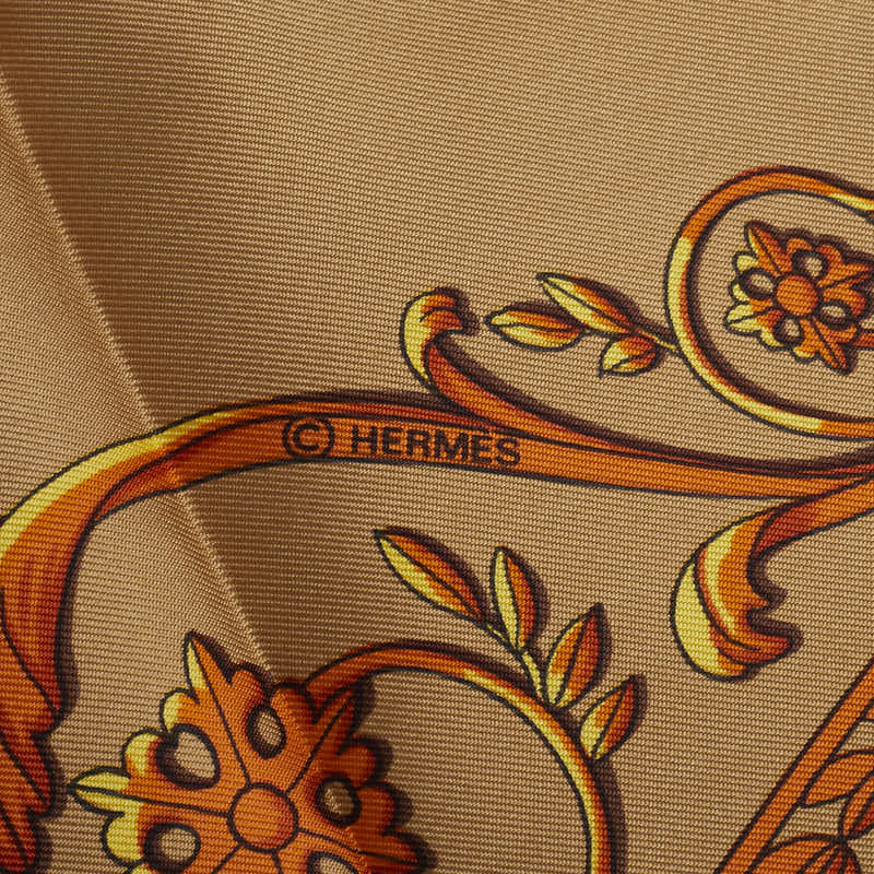 Hermes La Promenade De Longchamps Road to Longchamp Silk Scarf