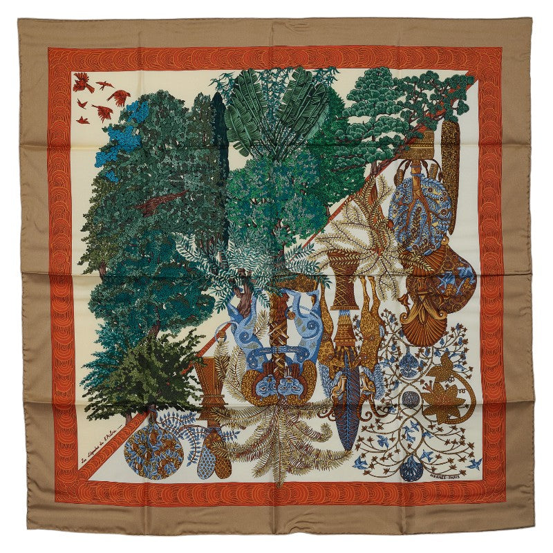 Hermes Carré 90 Les Legendes De L'Arbre Scarf