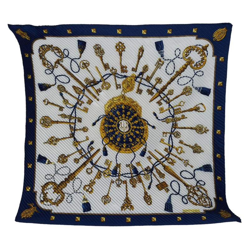 Hermes Carre 90 Les Cles Silk Scarf