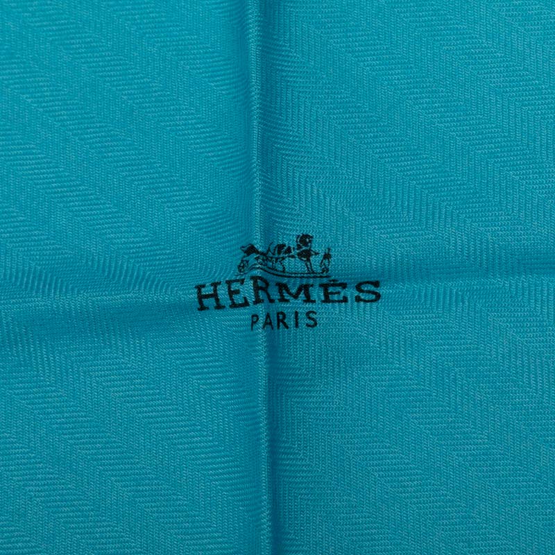 Hermes Lozange Logo Cashmere Silk Scarf