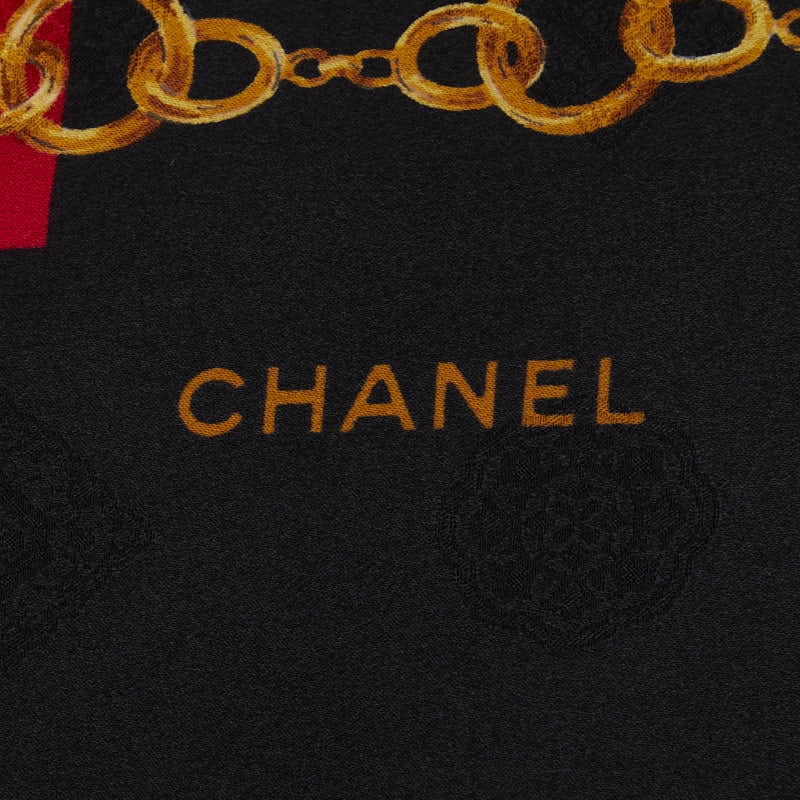 Chanel Coco Mark Chain Silk Scarf