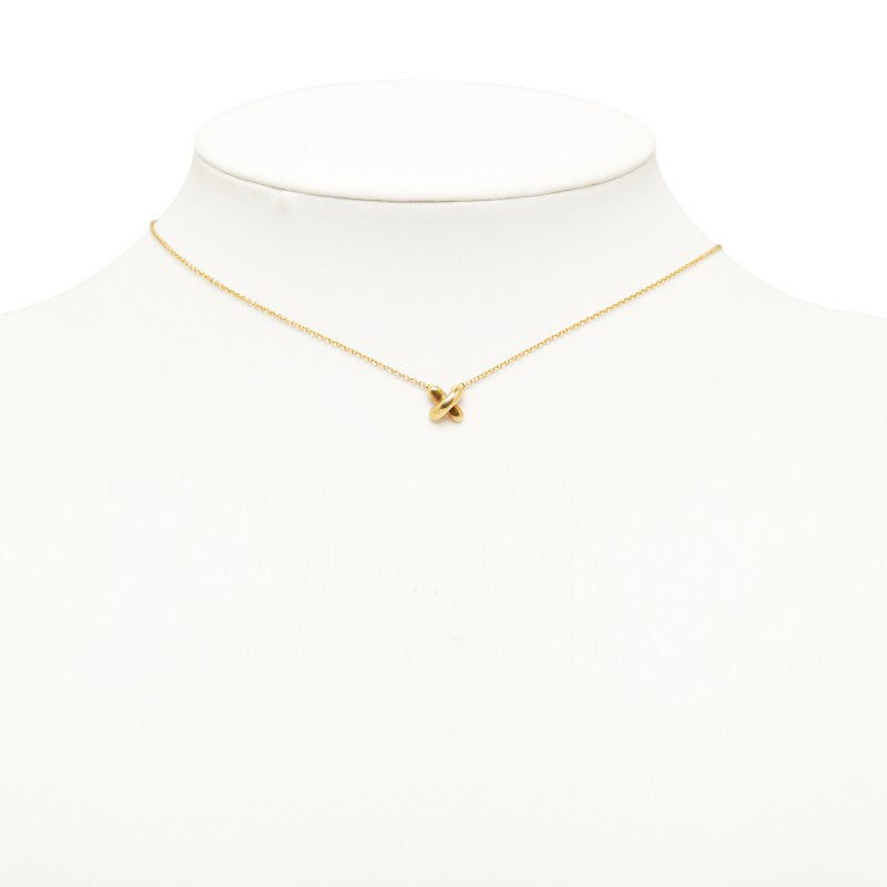 Tiffany & Co. 18K Yellow Gold Signature Cross Necklace