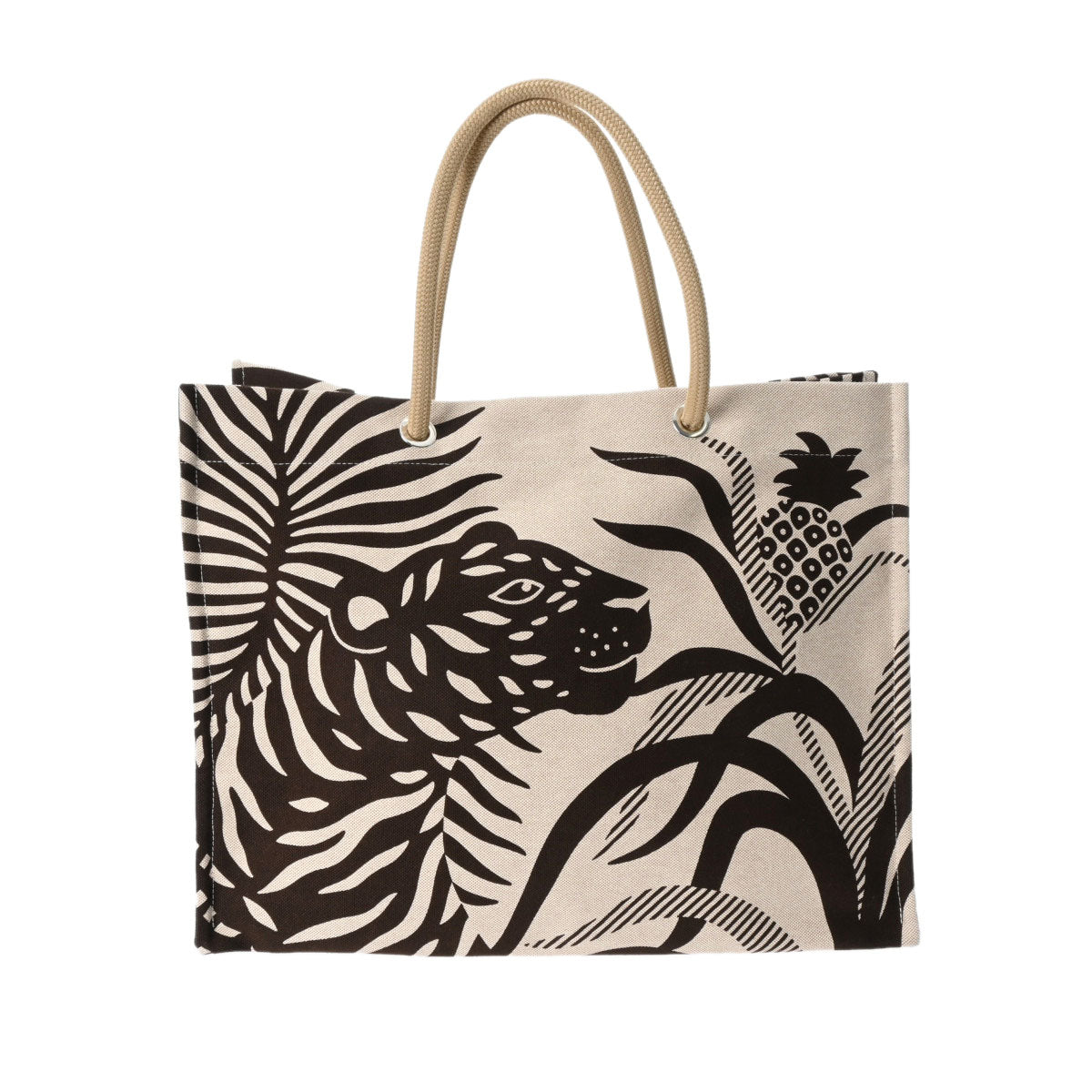 Hermes Tigre a l'Ananas beach bag