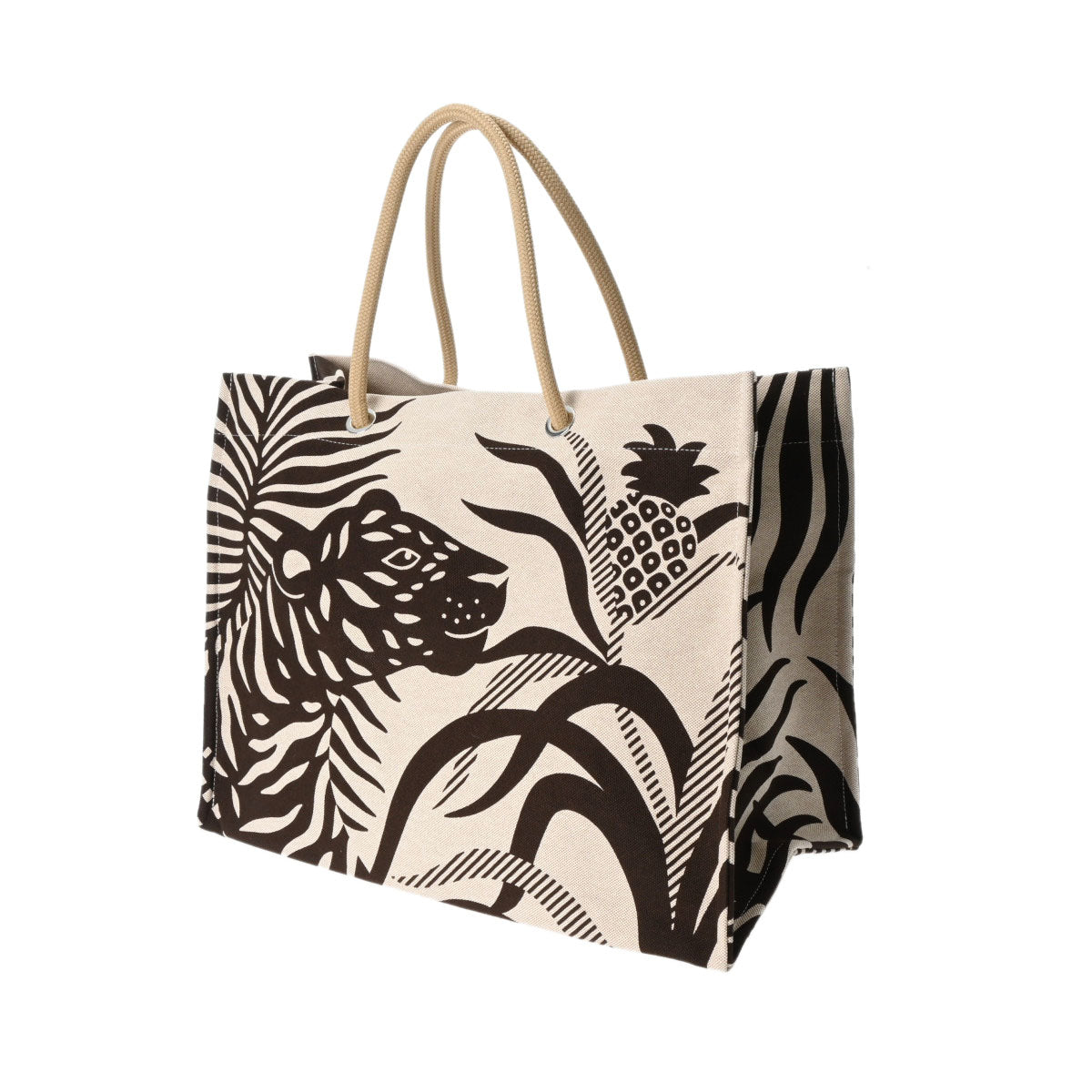 Hermes Tigre a l'Ananas beach bag