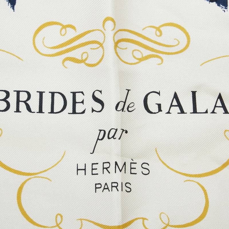 Hermes Carre 90 Brides de Gala Ceremonial Bridle Harness Silk Scarf