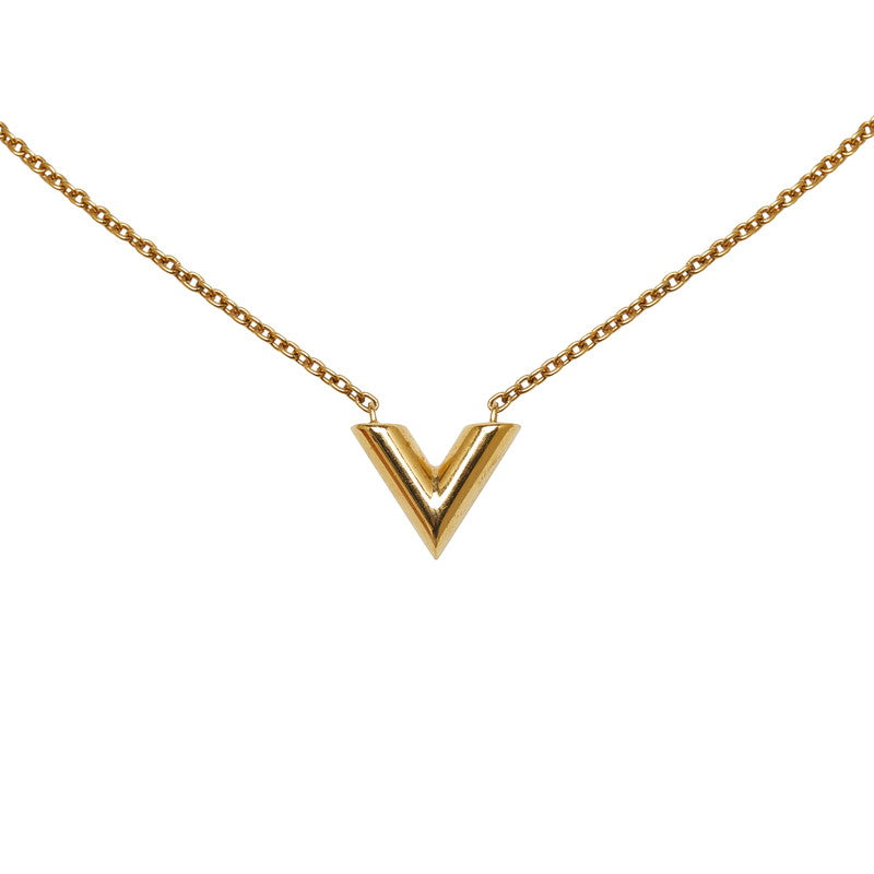 Louis Vuitton Essential V M61083 Gold Plated Necklace