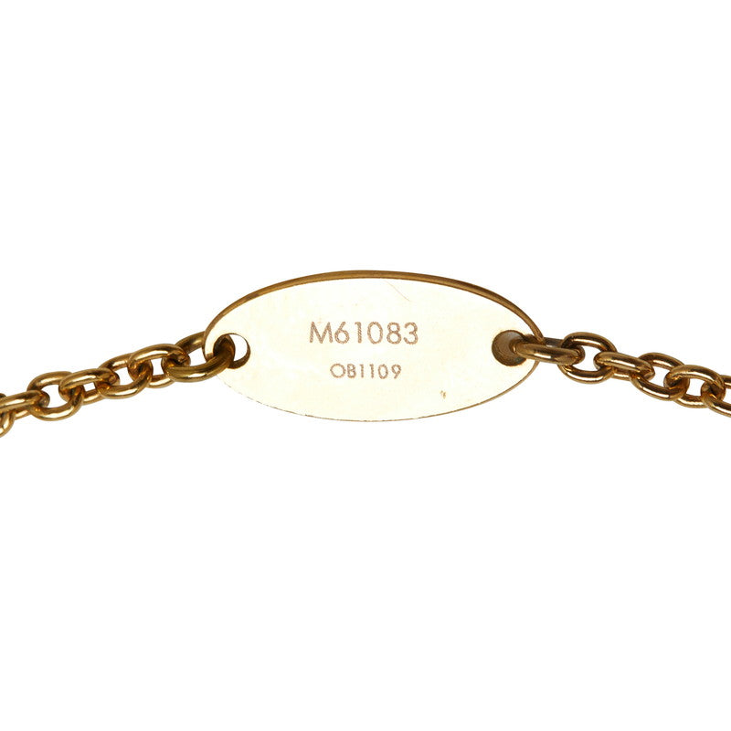 Louis Vuitton Essential V M61083 Gold Plated Necklace