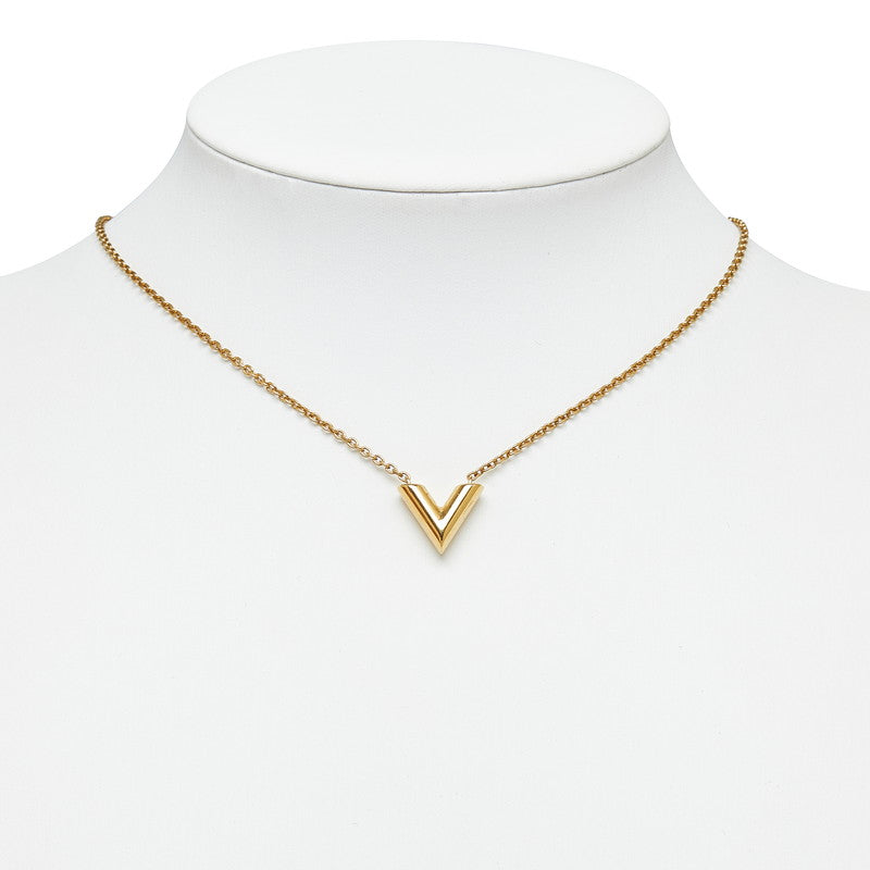 Louis Vuitton Essential V M61083 Gold Plated Necklace